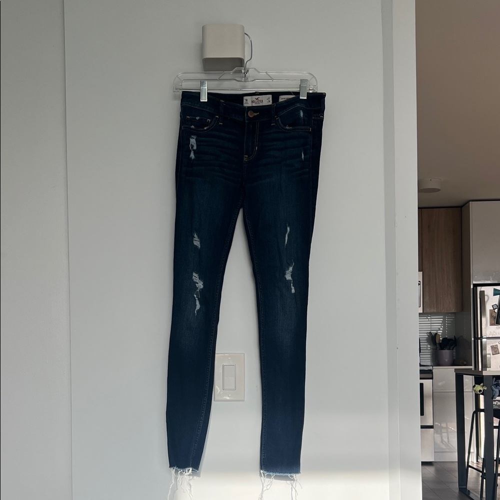 Hollister Women's Dark Blue Skinny Jeans
